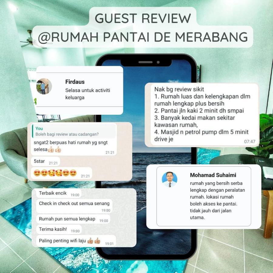 Rumah Pantai De Merabang Bachok Kültér fotó