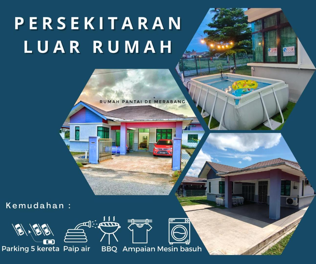 Rumah Pantai De Merabang Bachok Kültér fotó